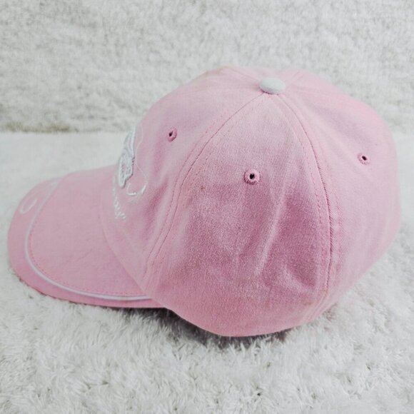 BAD TO THE BONE Get Reel Get Fish Pink Womens Baseball Cap Hat Adjustable Strap - Picture 4 of 10